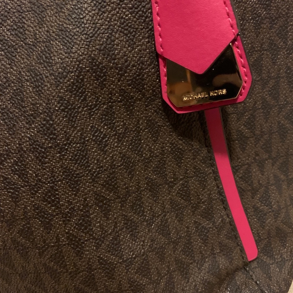 Michael Kors purse medium pink brown - Picture 3 of 8